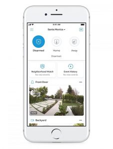 Ring Smart Home Security App Interface