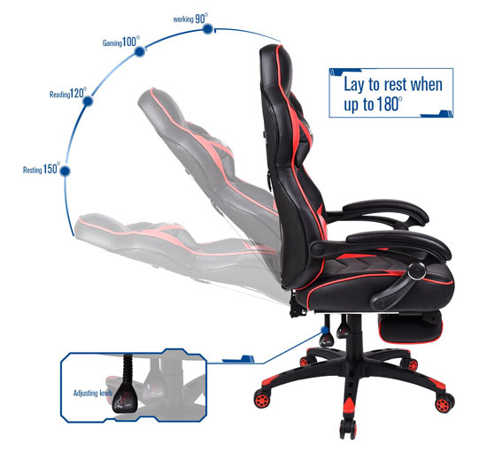 Affordable Reclining Ergonomic Gaming Racing Chair Just Like