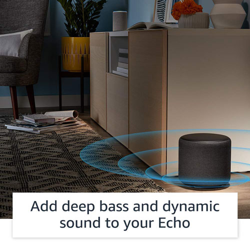 Amazon Echo Sub Deep bass and dynamic sound