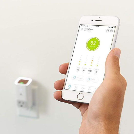 Smart air quality monitor devicea and phone App