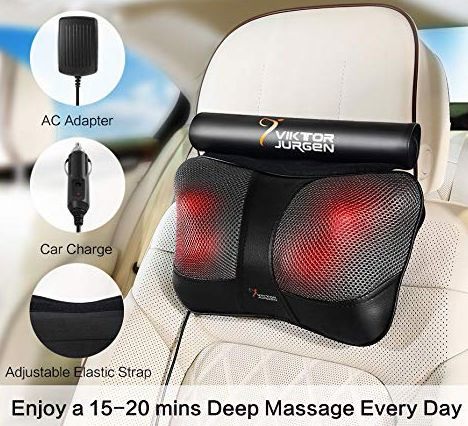 Portable pillow massage device
