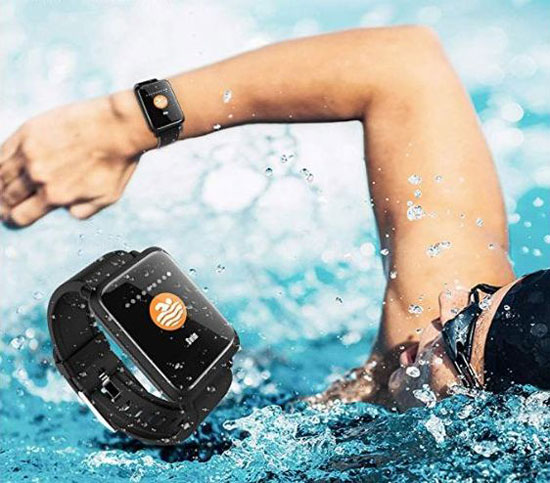 Smart fitness monitor and tracker wrist watch